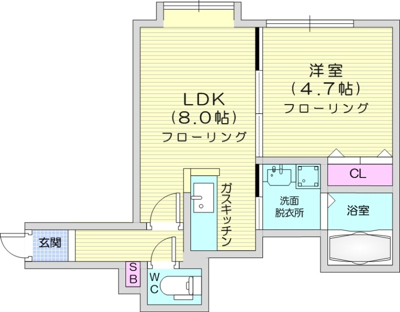 モンテN26の間取り