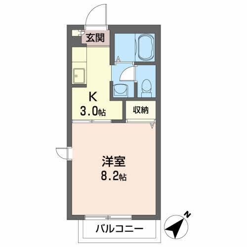 メゾンシャルムＣの間取り