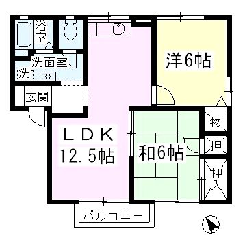 クレール音羽の間取り