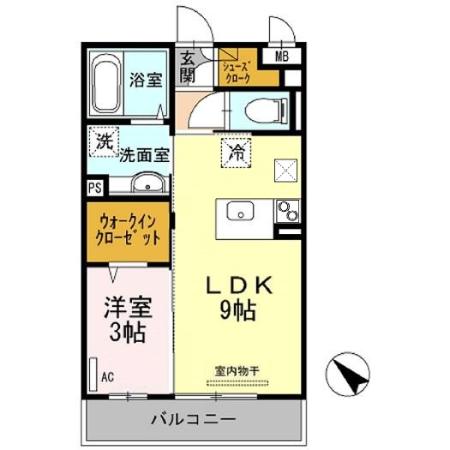 【広島市中区舟入南のアパートの間取り】