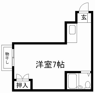 京都市東山区西海子町のマンションの間取り