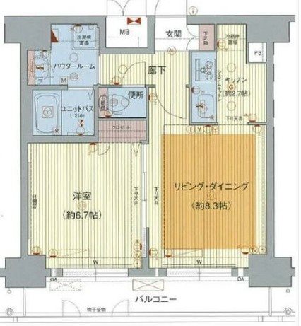 名古屋市千種区今池のマンションの間取り