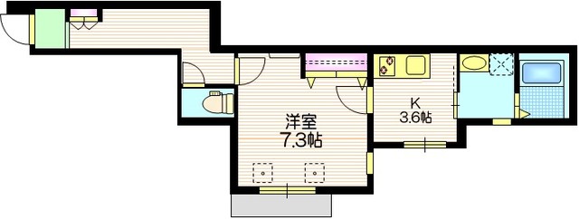 足立区千住仲町のマンションの間取り