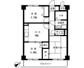 ヒルズ覚王山の間取り