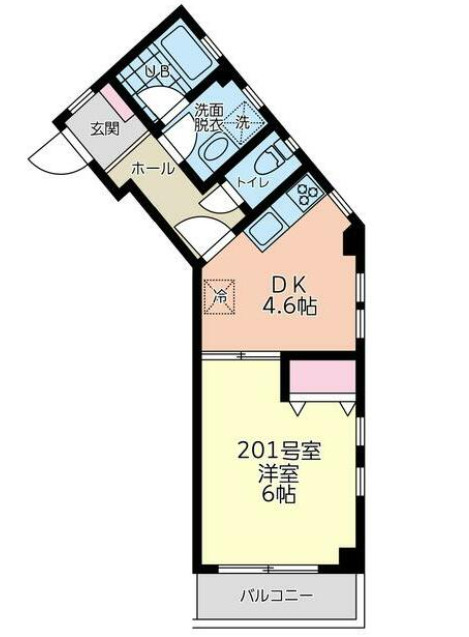 川崎市川崎区鋼管通のマンションの間取り