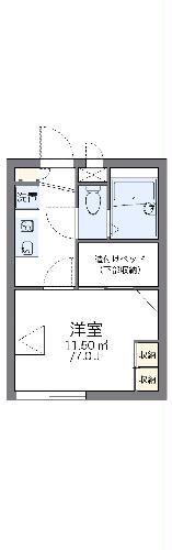 【レオパレスフォート　向山の間取り】