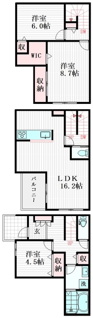 Sumai-to越谷市恩間01の間取り