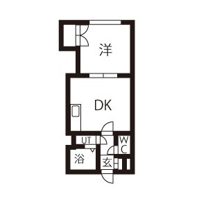 札幌市北区北三十二条西のマンションの間取り