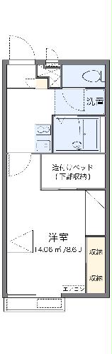 レオパレス平窪の間取り