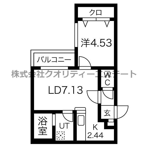 プリヴィエール旭町の間取り