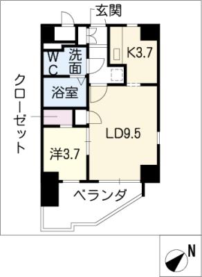 シャトー大豊の間取り