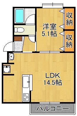 田の浦ハイツの間取り