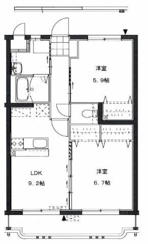 サニーコートの間取り