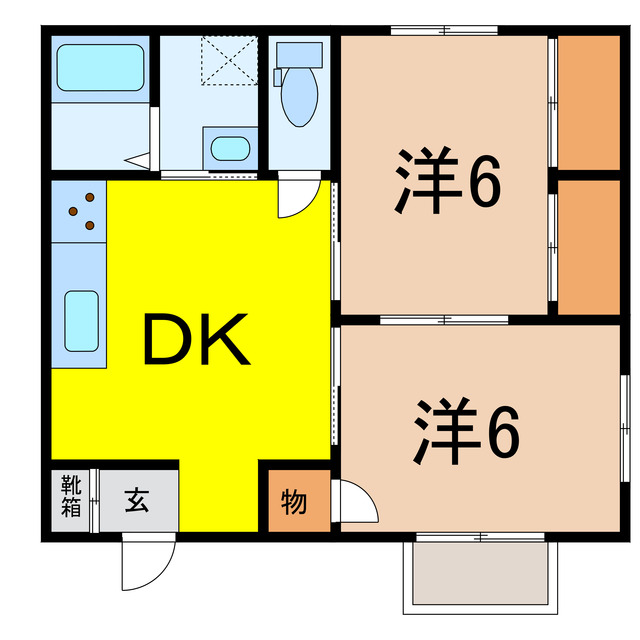 城内ハイツの間取り