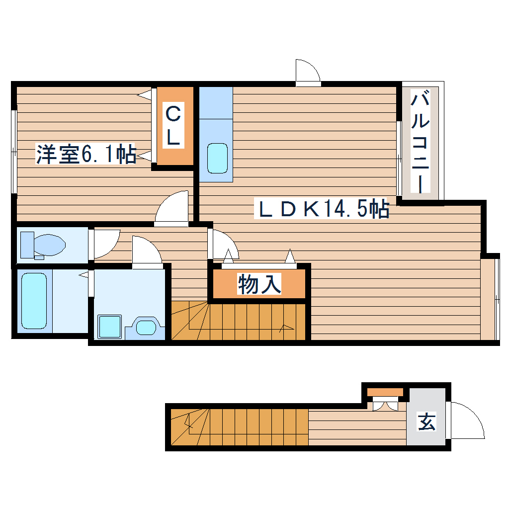 サンハイツAの間取り