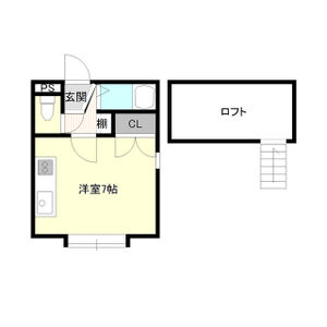 札幌市東区北四十五条東のアパートの間取り