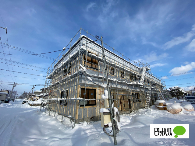 【旭川市豊岡十三条のアパートの眺望】