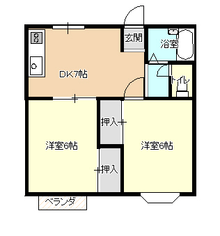 ヴェルデパルコAの間取り