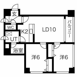 プラザ南伏見の間取り