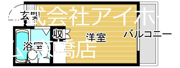 大阪市城東区関目のマンションの間取り