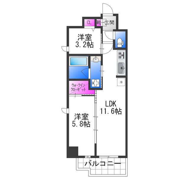 スプランディッド堀江の間取り