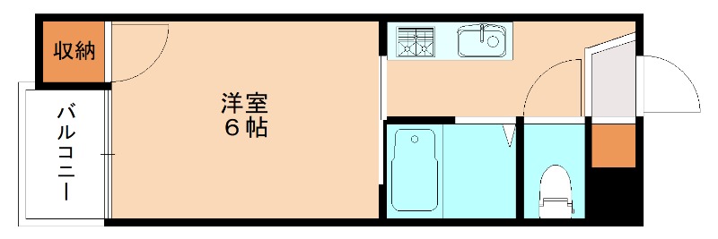 北九州市戸畑区天神のマンションの間取り