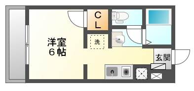 広島市中区河原町のマンションの間取り