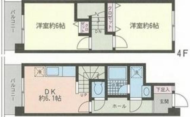 川崎市川崎区大師町のマンションの間取り