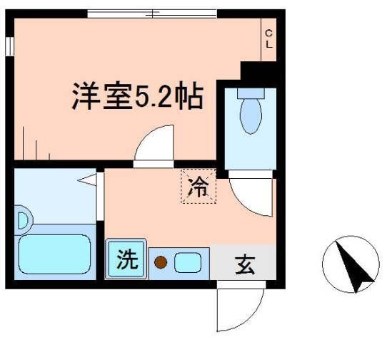 横浜市金沢区柴町のアパートの間取り