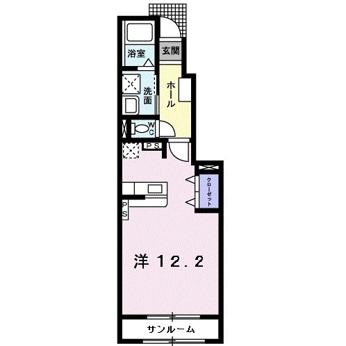 鯖江市住吉町のアパートの間取り