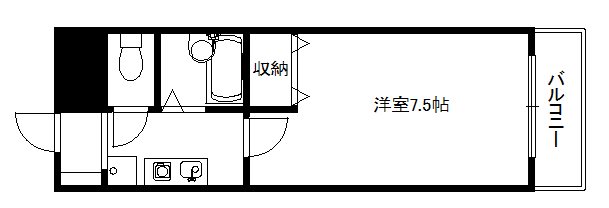 京都市伏見区深草西浦町５丁目のマンションの間取り