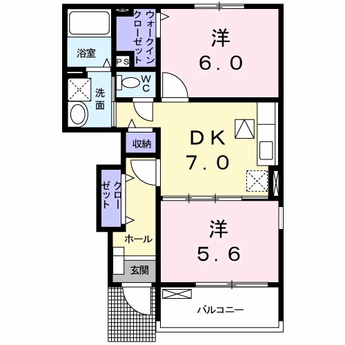 グレイス・フォーシーズンＢの間取り