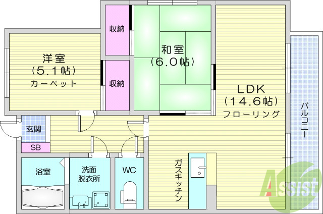 ドリームAの間取り