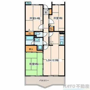 相模原市中央区東淵野辺のマンションの間取り