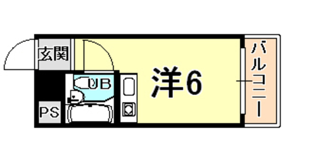 ＪＲ東海道本線 西宮駅 徒歩14分 7階建 築41年の間取り写真