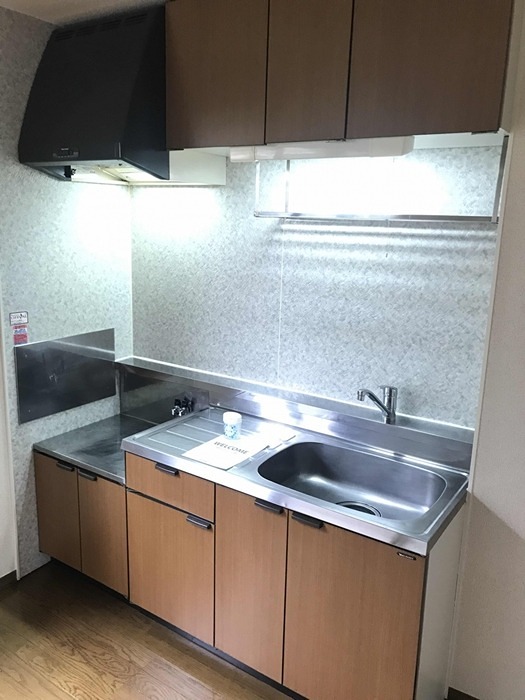 キッチン　お好きなガスコンロを設置できます。