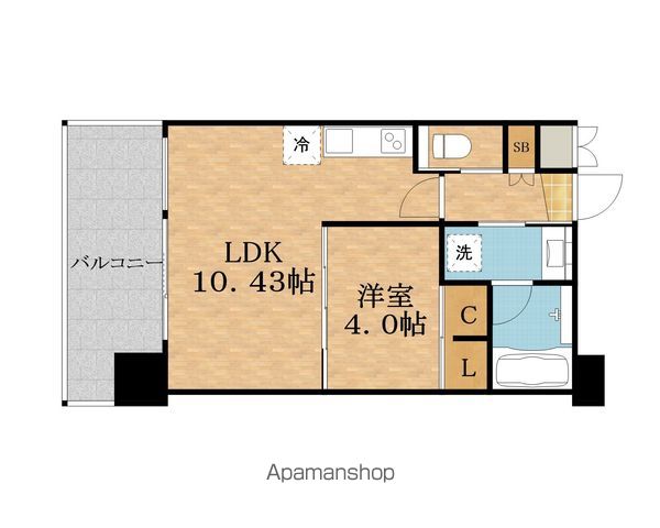 地下鉄谷町線 都島駅 徒歩10分 12階建 築4年の間取り写真