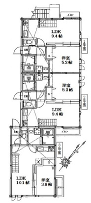 地下鉄空港線 姪浜駅 徒歩12分 2階建 築12年の間取り写真