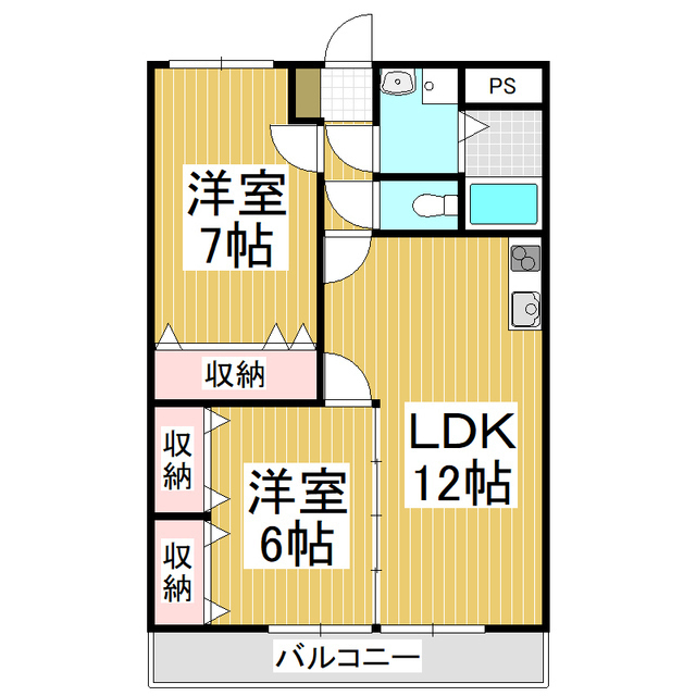 マンション山西の間取り写真