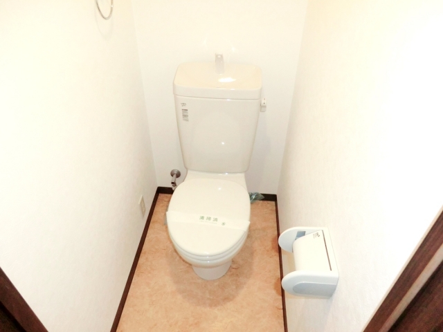 トイレ　シンプルで掃除のしやすいトイレです♪