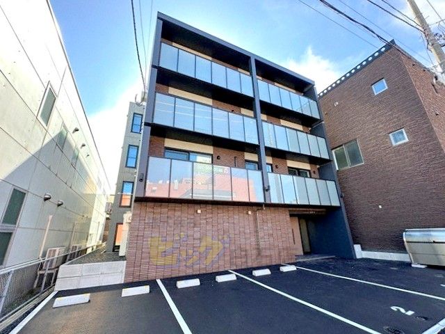 建物外観　都市ガス＆Ｗｉ－Ｆｉ付ネット無料採用の１ＬＤＫマンション