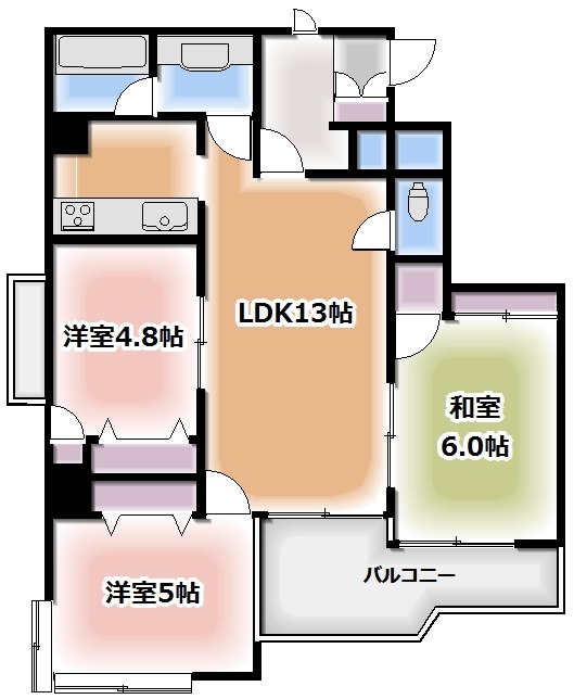 トラスティ御本丸公園の間取り