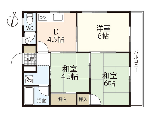 コーポ洋光の間取り