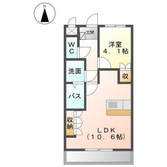 スカイハイツ弁天山の間取り