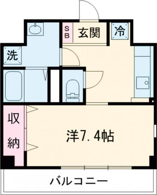 津市北丸之内のマンションの間取り