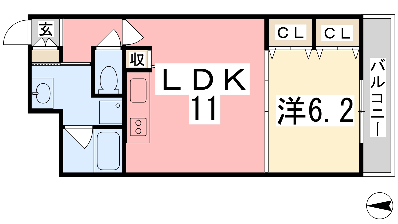 住吉マンションの間取り