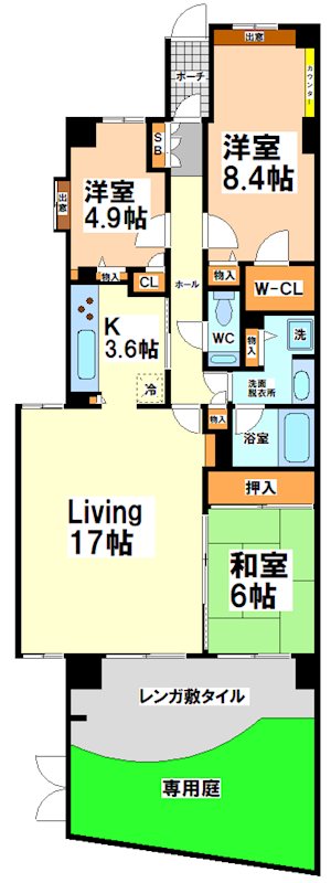 朝日マンション等々力の間取り