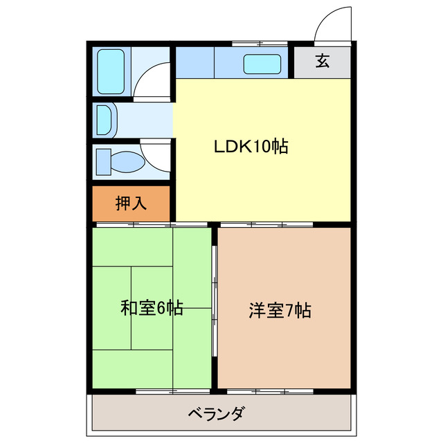 イトウマンションB棟の間取り