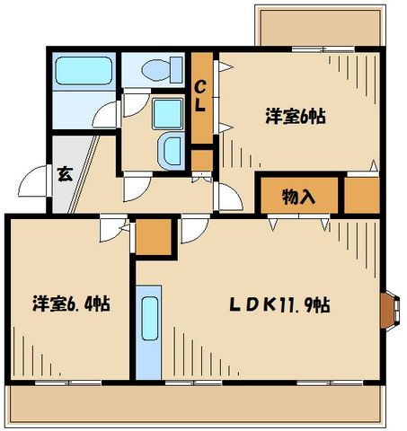 ひかりII６４８の間取り