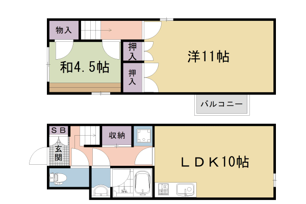 京都市右京区嵯峨朝日町のその他の間取り